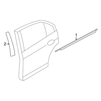 Lincoln OE - Rear Door - Exterior Trim (2.5L)