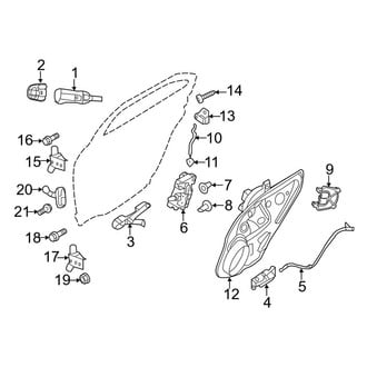 Lincoln OE - Rear Door - Lock & Hardware (2.5L)