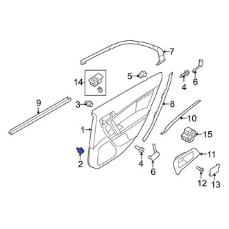 Lincoln OE - Front Door Interior Trim Panel Retainer