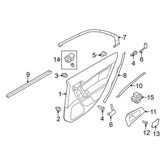 Lincoln OE - Rear Door - Interior Trim (2.5L)