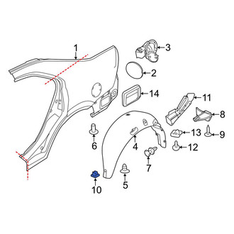 Lincoln OE - Rear Stone Guard Nut