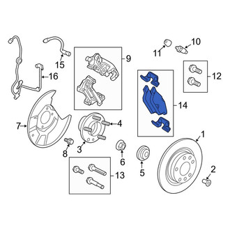 Lincoln OE - Rear Disc Brake Pad Set