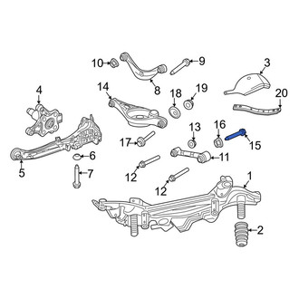 Lincoln OE - Rear Lower Suspension Control Arm Bolt