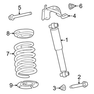 Lincoln OE - Rear Suspension - Shocks & Components