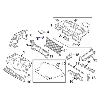 Lincoln OE - Package Tray Trim Clip