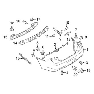 Lincoln OE - Rear Bumper - Bumper & Components (2.5L)