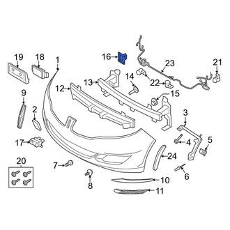 Lincoln OE - Front Right Bumper Impact Bar Bracket