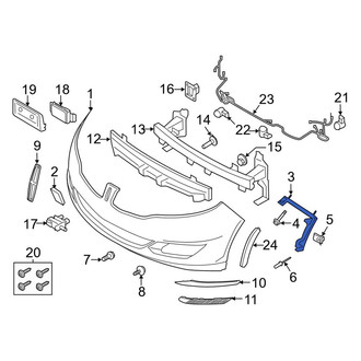 Lincoln OE - Front Left Bumper Guide