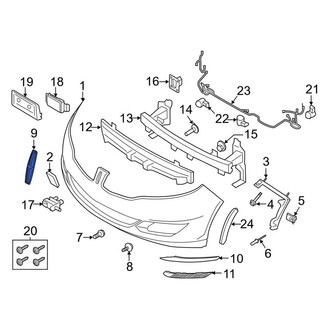 Lincoln OE - Front Bumper Cover Emblem