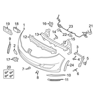 Lincoln OE - Front Bumper & Grille - Bumper & Components