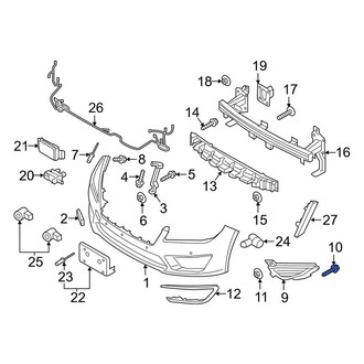 Lincoln OE - Bumper Impact Absorber Screw