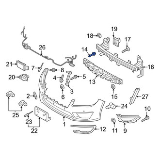 Lincoln OE - Bumper Impact Absorber Screw