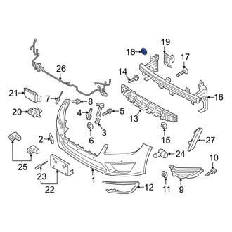 Lincoln OE - Bumper Impact Bar Nut