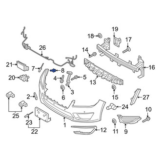 Lincoln OE - Bumper Impact Absorber Screw