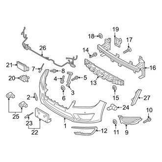Lincoln OE - Front Bumper & Grille - Bumper & Components