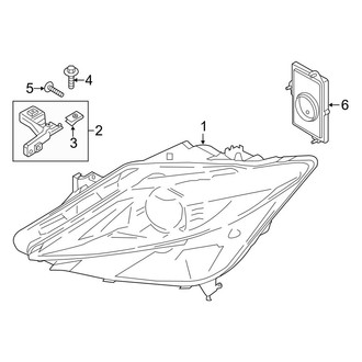 Lincoln OE - Front Lamps - Headlamp Components