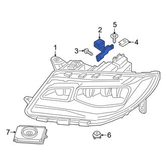 Lincoln OE - Left Headlight Bracket