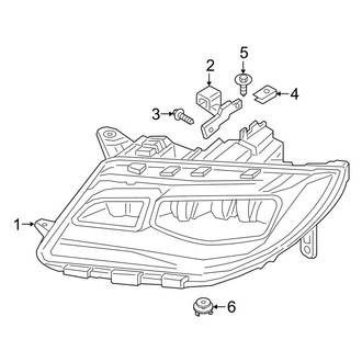 Lincoln OE - Front Lamps - Headlamp Components (LED)