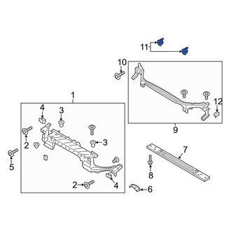 Lincoln OE - Upper Radiator Support Tie Bar Bracket