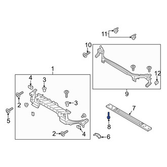 Lincoln OE - Lower Radiator Support Tie Bar Bolt