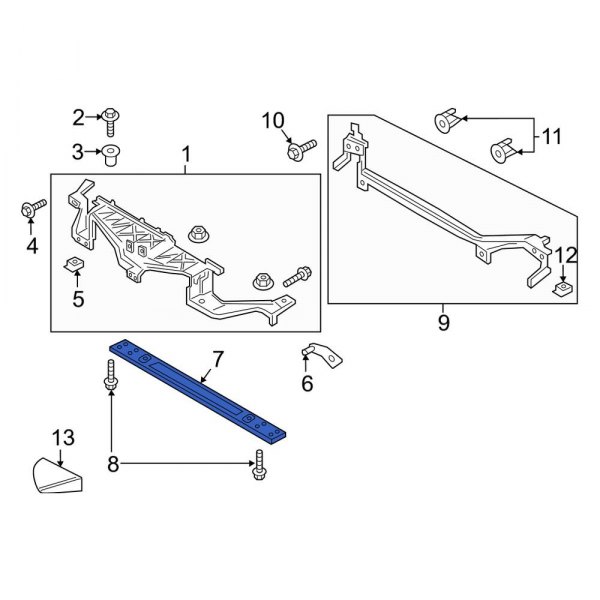 Radiator Support Tie Bar