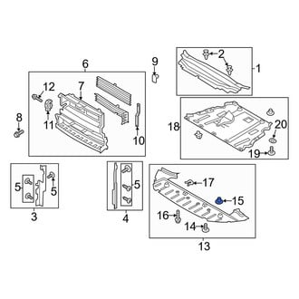 Lincoln OE - Floor Pan Splash Shield Nut