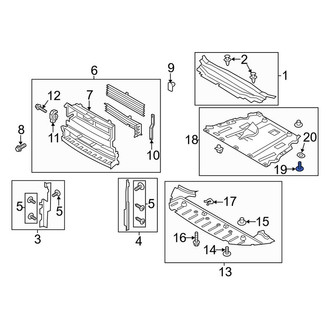 Lincoln OE - Floor Pan Splash Shield Screw