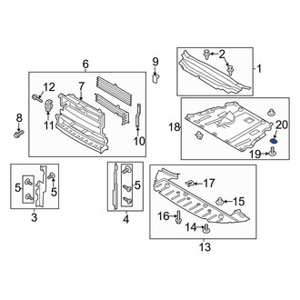 Lincoln OE - Floor Pan Splash Shield Nut