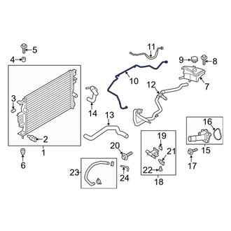 Lincoln OE - Engine Coolant Overflow Hose