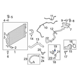 Lincoln OE - Cooling System Bypass Line Adapter Gasket