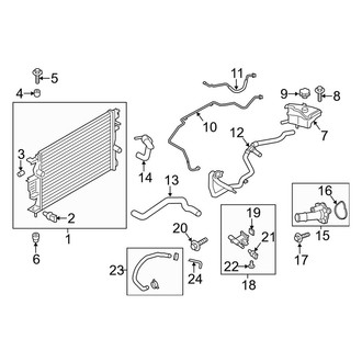 Lincoln OE - Cooling - Radiator & Components (2.0L)