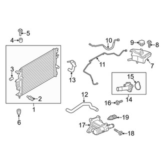Lincoln OE - Cooling - Radiator & Components (2.0L)