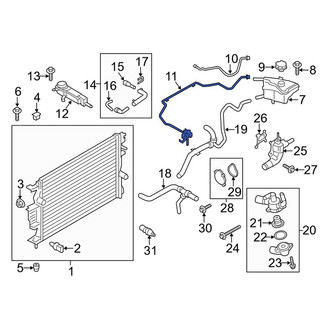 Lincoln OE - Engine Coolant Overflow Hose
