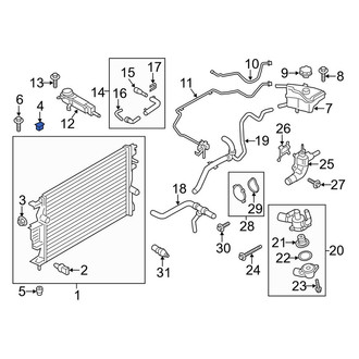 Lincoln OE - Upper Radiator Insulator
