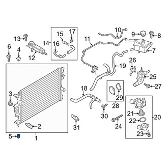 Lincoln OE - Lower Radiator Insulator