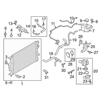Lincoln OE - Cooling - Radiator & Components