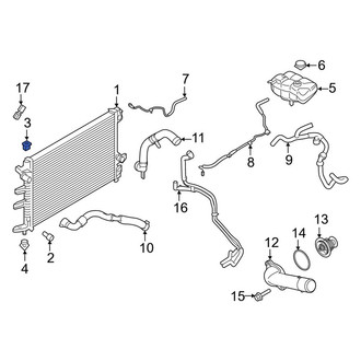 Lincoln OE - Upper Radiator Insulator