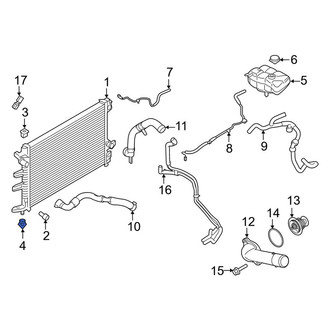 Lincoln OE - Lower Radiator Insulator