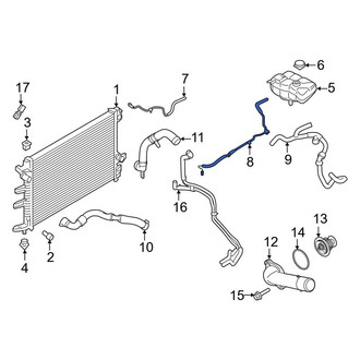 Lincoln OE - Engine Coolant Overflow Hose