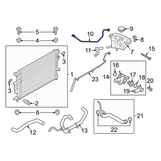 Lincoln OE - Engine Coolant Overflow Hose