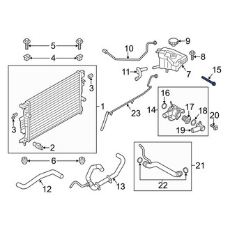 Lincoln OE - Engine Coolant Thermostat Housing Bolt