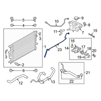 Lincoln OE - Engine Coolant Overflow Hose