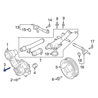 Lincoln OE - Engine Coolant Thermostat Housing Bolt