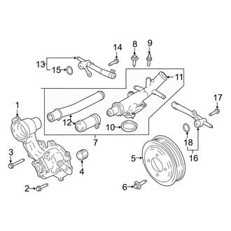 Lincoln OE - Cooling - Water Pump (3.0L)