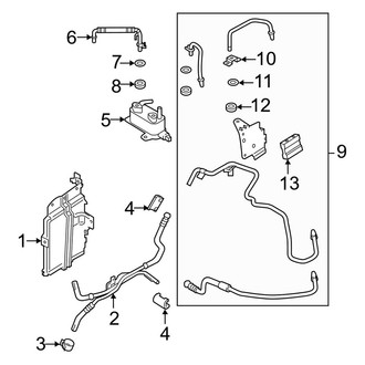 Lincoln OE - Cooling - Trans Oil Cooler (3.0L)