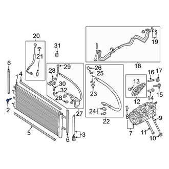 Lincoln OE - A/C Condenser Mount Bolt