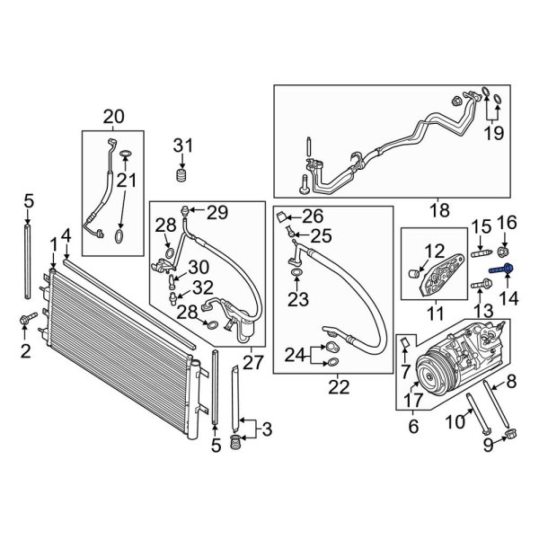 A/C Compressor Bolt