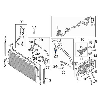 Lincoln OE - A/C Refrigerant Line Seal Kit