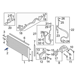 Lincoln OE - A/C Condenser Mount Bolt