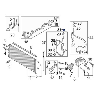 Lincoln OE - A/C Service Valve Cap